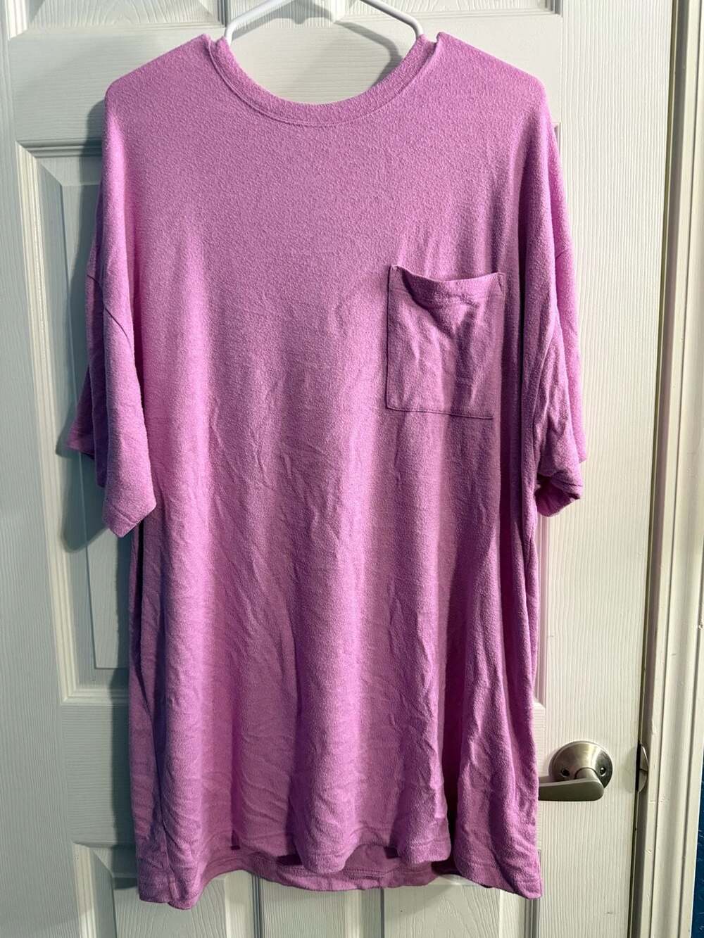 PINK Victoria's Secret Smiley Face Graphic Sleepwear Short Sleeve Pocket Tee